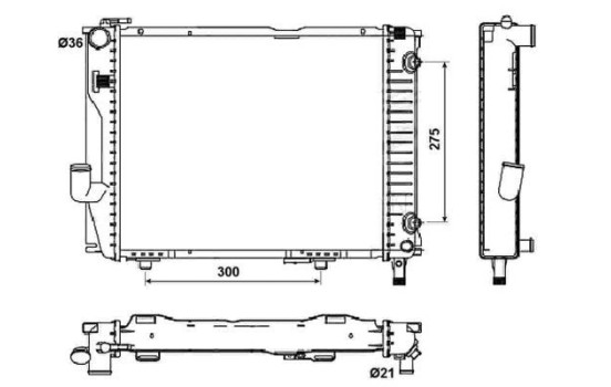 Radiator, engine cooling