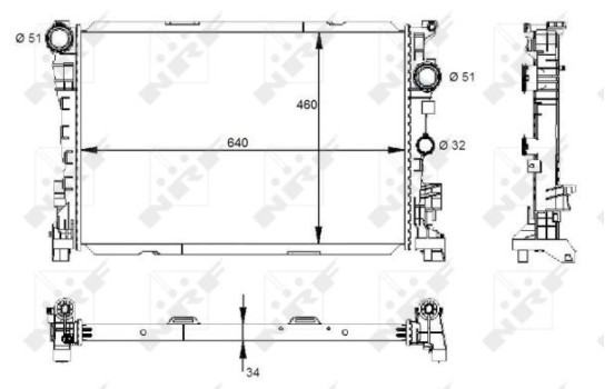 Radiator, engine cooling