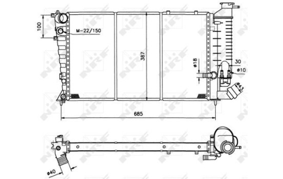 Radiator, engine cooling