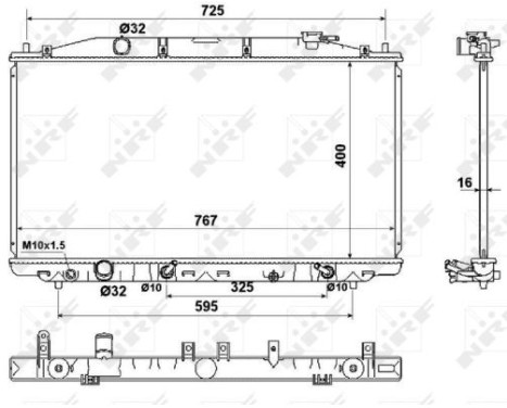 Radiator, engine cooling