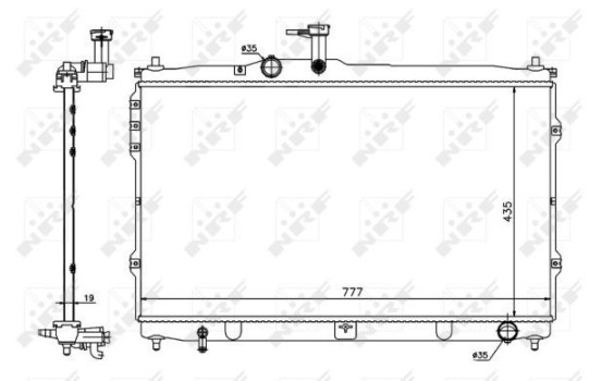 Radiator, engine cooling