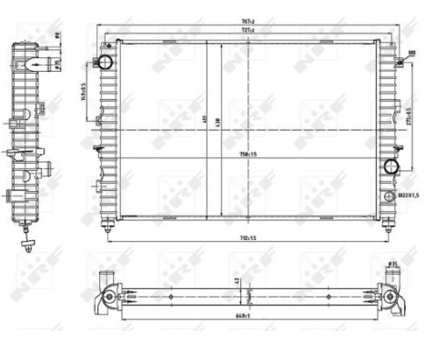 Radiator, engine cooling, Image 2