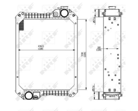 Radiator, engine cooling