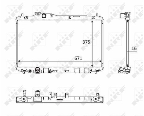 Radiator, engine cooling