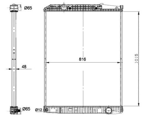 Radiator, engine cooling