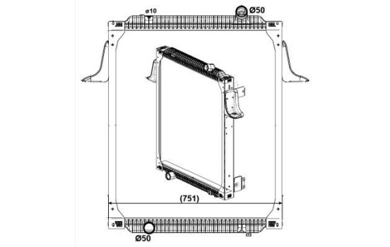 Radiator, engine cooling, Image 5