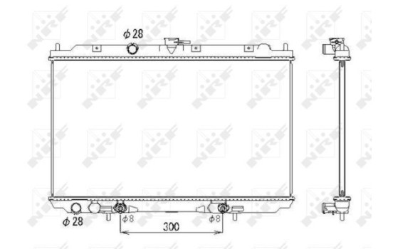 Radiator, engine cooling