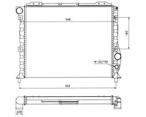 Radiator, engine cooling
