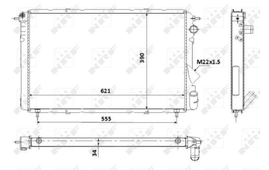 Radiator, engine cooling