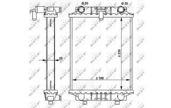 Radiator, engine cooling