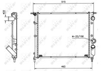 Radiator, engine cooling