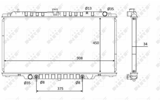 Radiator, engine cooling