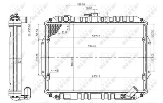 Radiator, engine cooling