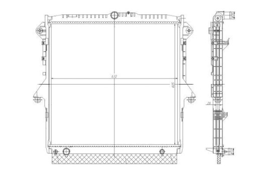 Radiator, engine cooling