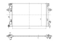 Radiator, engine cooling