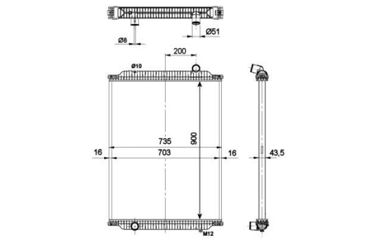 Radiator, engine cooling, Image 2