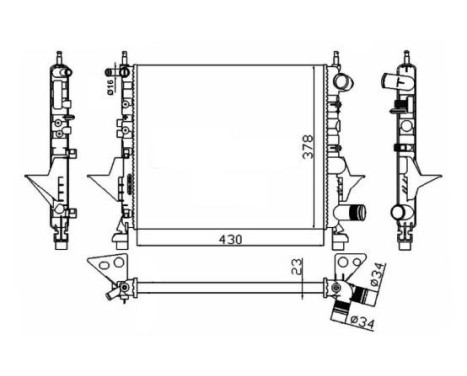 Radiator, engine cooling, Image 4