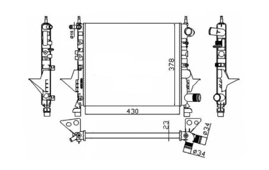 Radiator, engine cooling, Image 3