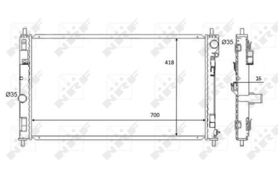 Radiator, engine cooling