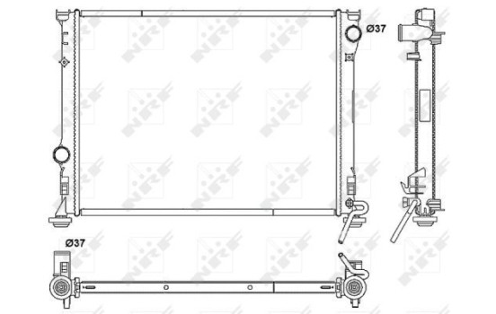 Radiator, engine cooling