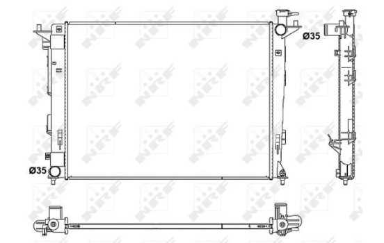 Radiator, engine cooling