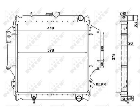Radiator, engine cooling