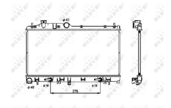 Radiator, engine cooling