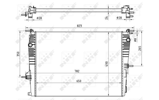 Radiator, engine cooling