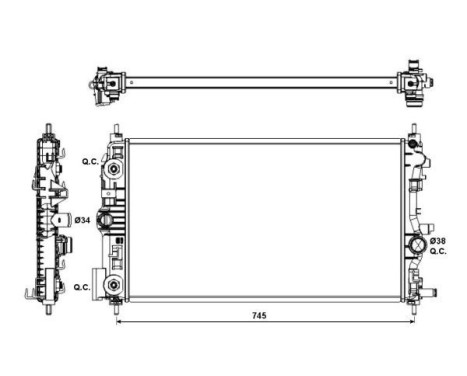 Radiator, engine cooling, Image 4