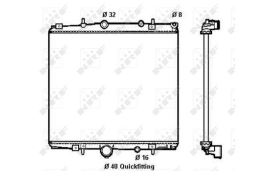 Radiator, engine cooling