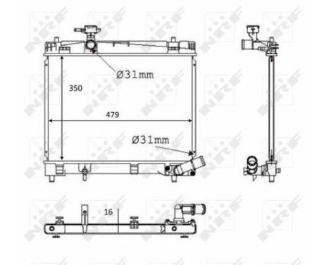 Radiator, engine cooling, Image 3
