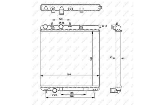 Radiator, engine cooling