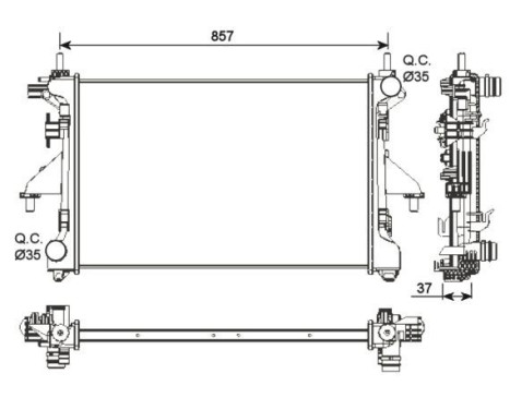 Radiator, engine cooling, Image 4