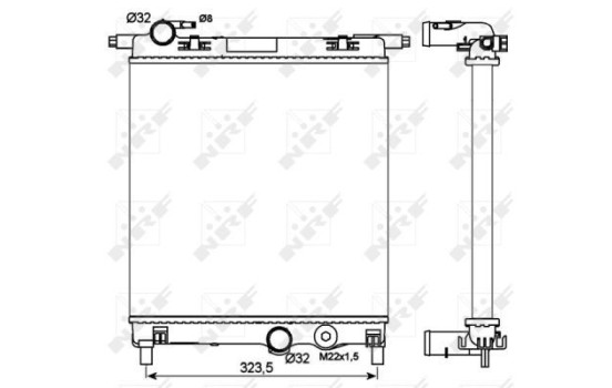 Radiator, engine cooling