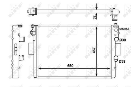 Radiator, engine cooling