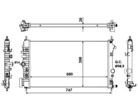 Radiator, engine cooling, Image 4