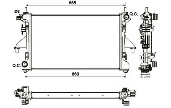 Radiator, engine cooling, Image 2