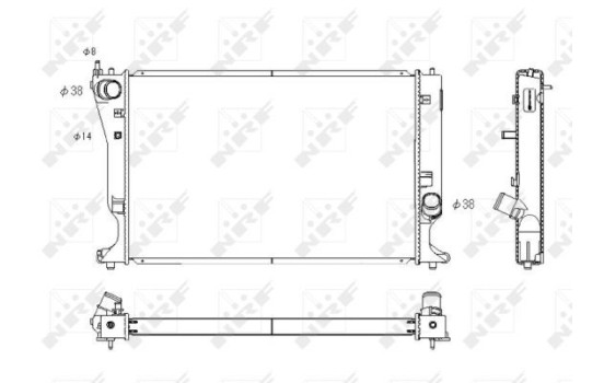 Radiator, engine cooling