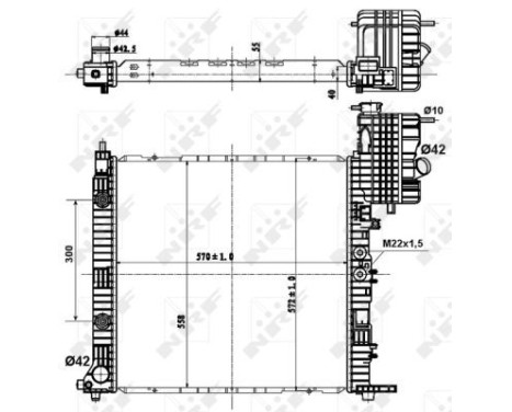 Radiator, engine cooling