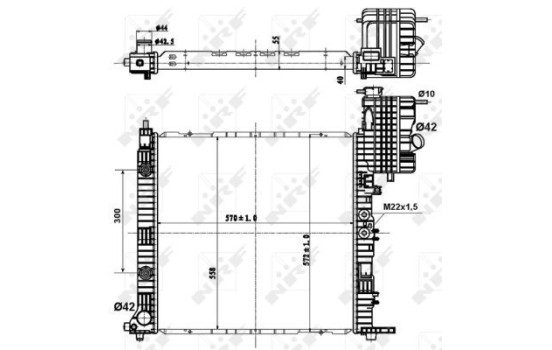 Radiator, engine cooling