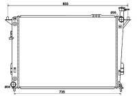 Radiator, engine cooling