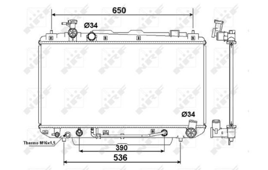 Radiator, engine cooling