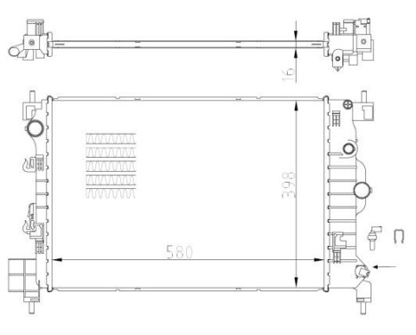 Radiator, engine cooling, Image 5