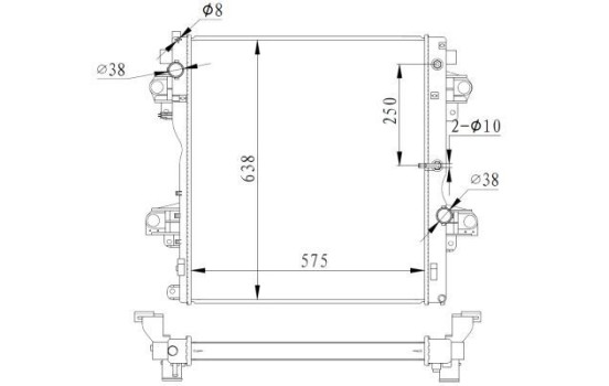 Radiator, engine cooling