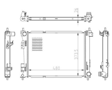 Radiator, engine cooling, Image 4
