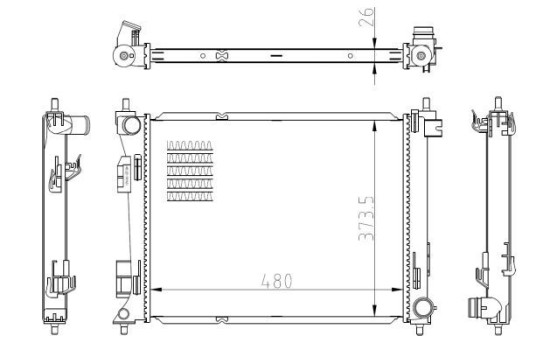 Radiator, engine cooling, Image 4