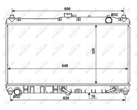 Radiator, engine cooling