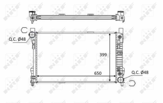 Radiator, engine cooling