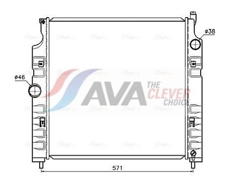 Radiator JE2089 Ava Quality Cooling