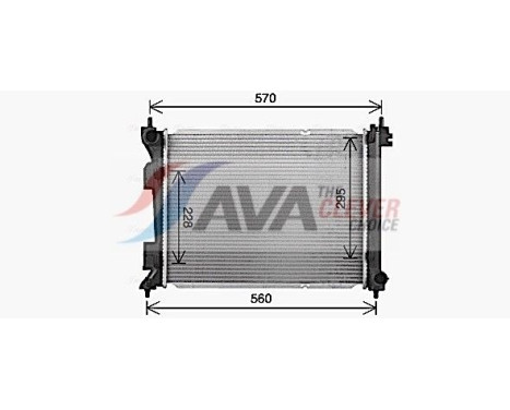 Radiator KA2343 Ava Quality Cooling, Image 2